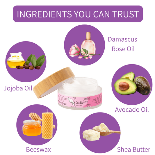 Natural Cleansing Face Milk – Rose Bliss – Hydrating & Refreshing for Everyday Use