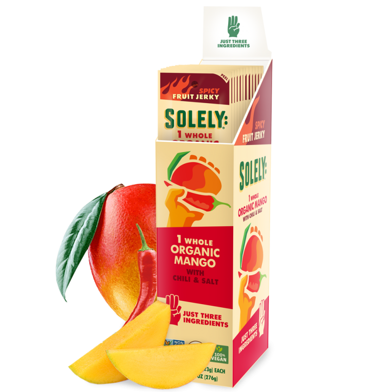 Solely Fruit Beef Jerky Mango with Chili (Pack of 12 - 8 oz)