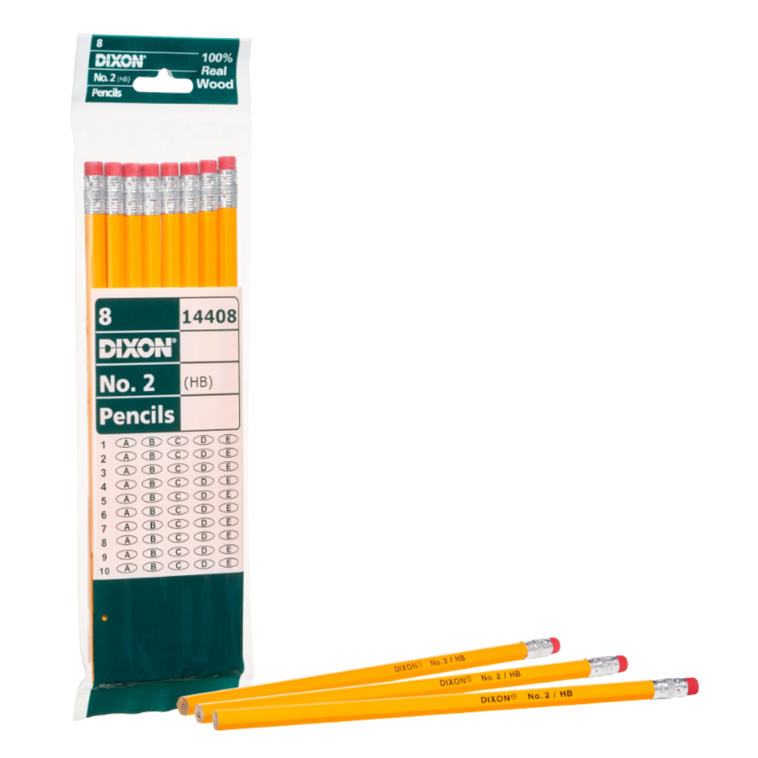 Dixon #2 Woodcase Pencils (8 Pack)