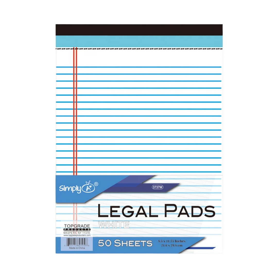 Simply Legal Pad (50 Sheets, 8.5″×11″)