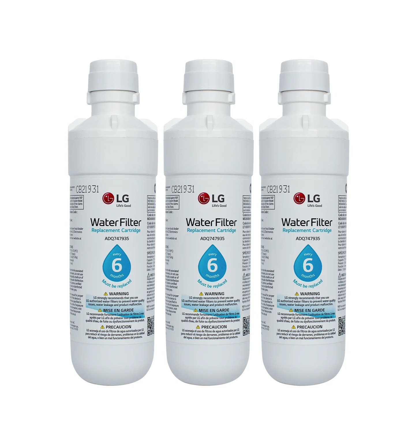 LG ADQ747935 Refrigerator Water Filter