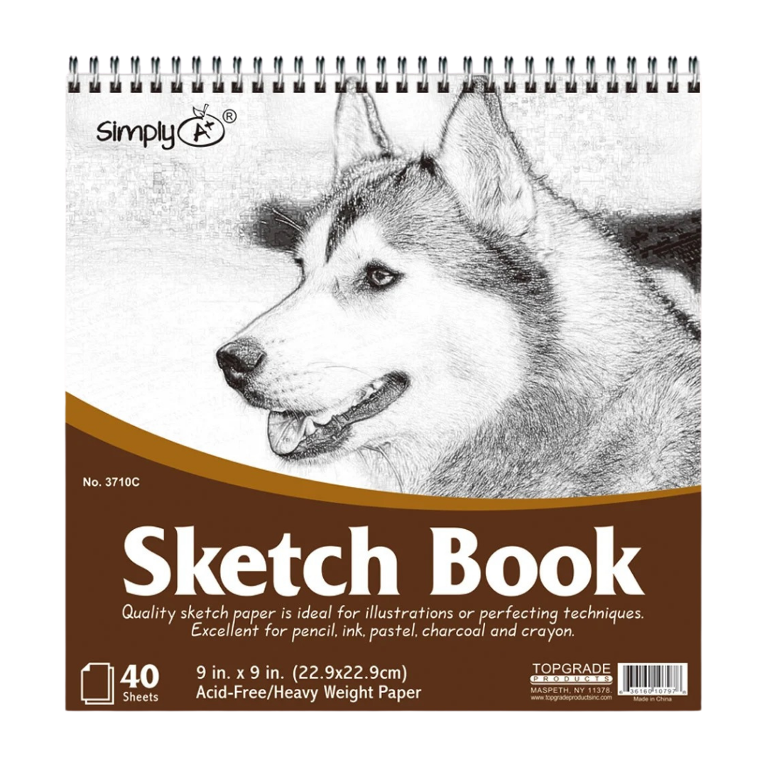 Simply Sketch Book (8″×10″, 40 hojas)