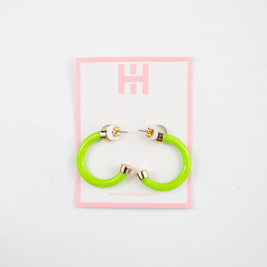 Mini Hoops - Lime Green