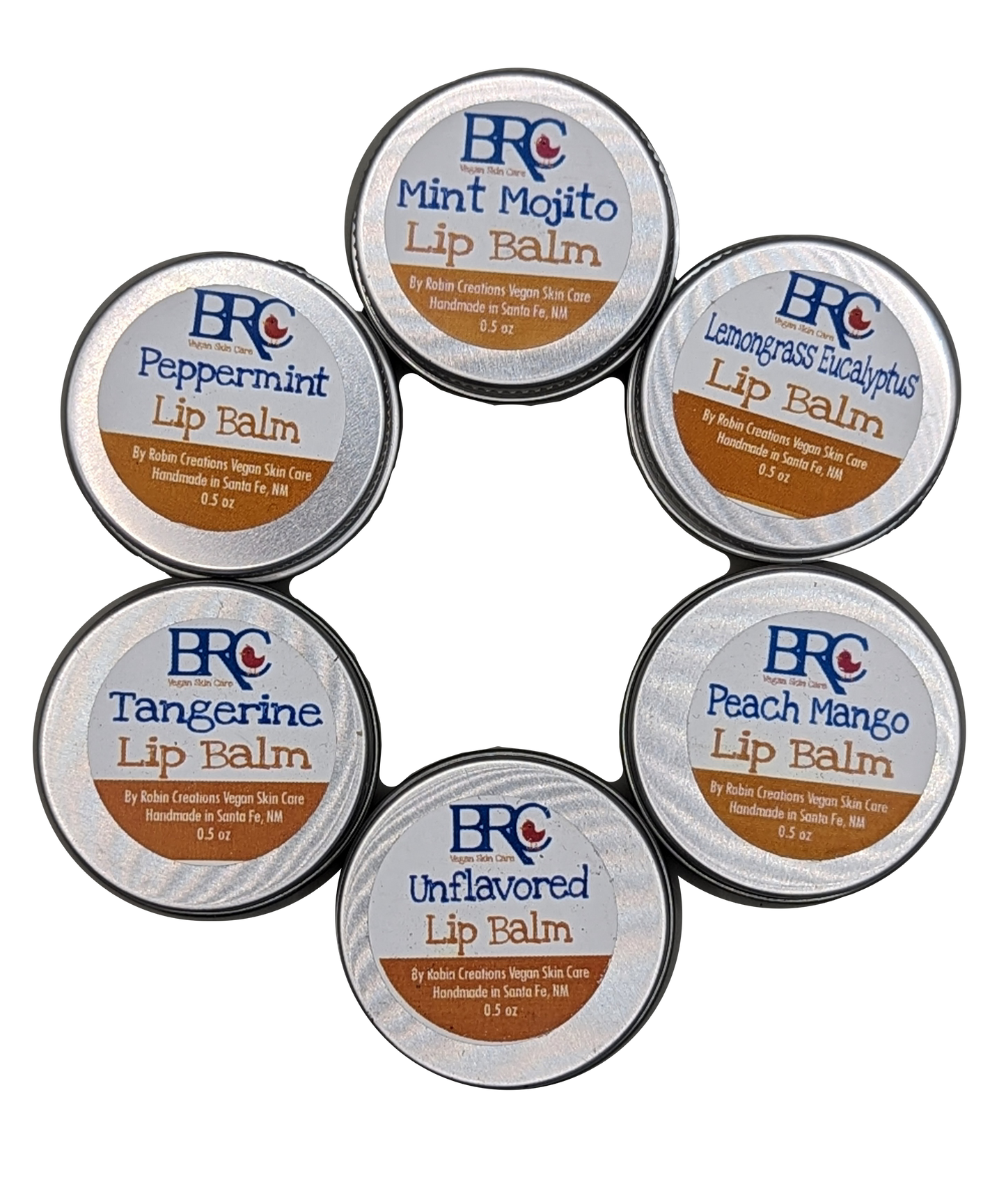 Zero Waste Vegan Natural Lip Balm Tins