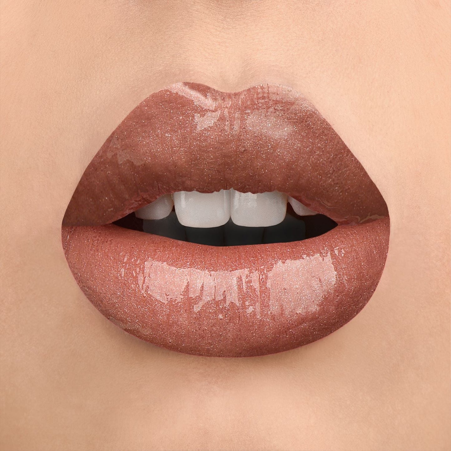 SHADE V6 LUSTRE VINYL FINISH LIPGLOSS - Sheer Brown with Light Gold Shimmer