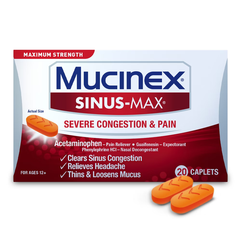 Mucinex Sinus-Max Severe Congestion Relief (20 ct)