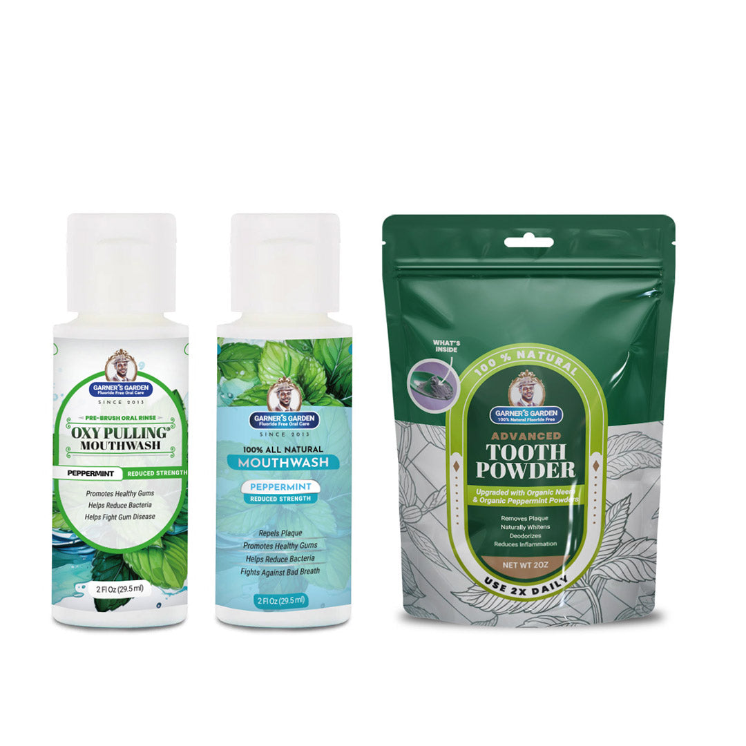Travel Sized Oral Care Trio | Trio | H2O2 | Fluoride Free