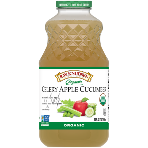 R.W. Knudsen Organic Celery, Apple, Cucumber Juice (Pack of 6) 32 Fl Oz
