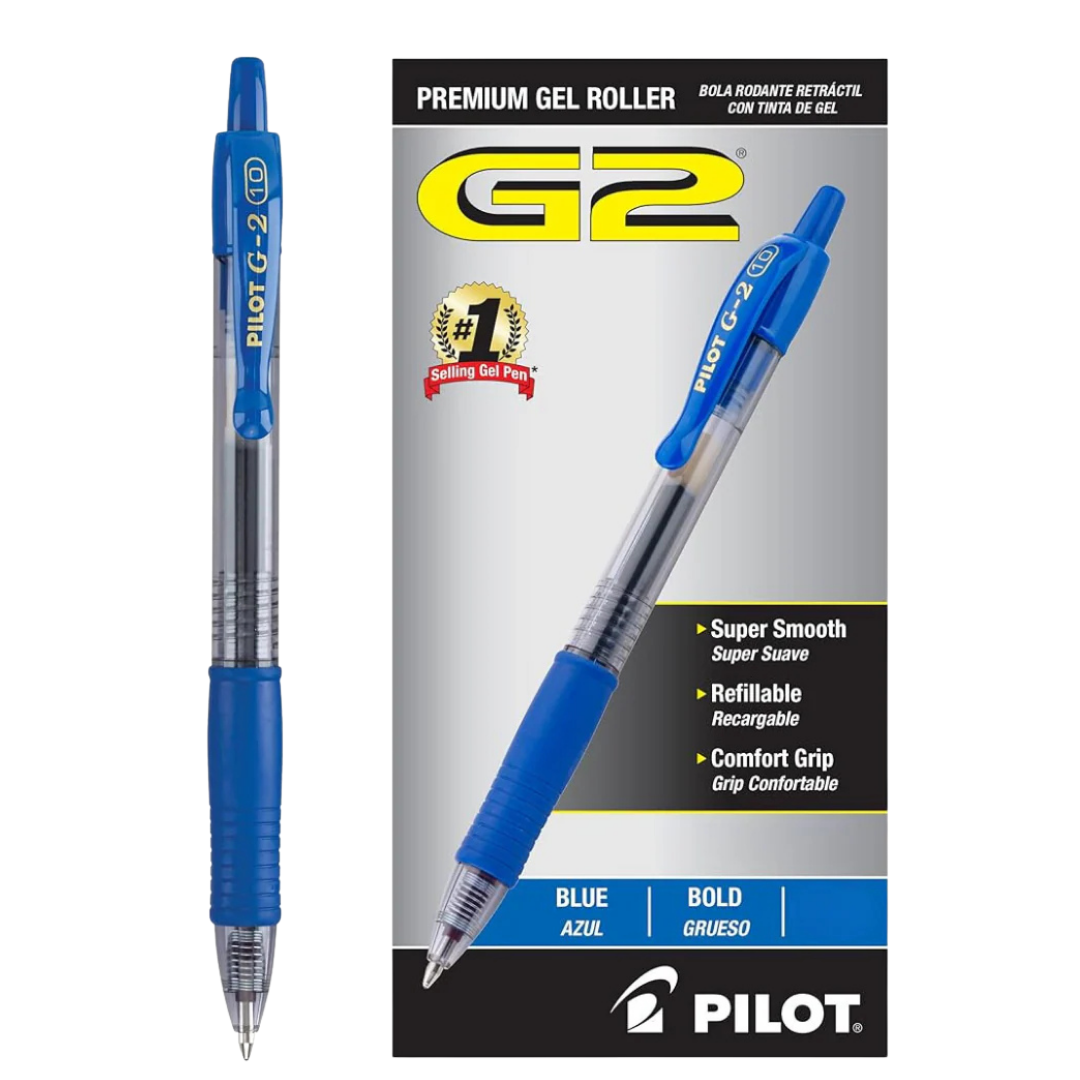 Pilot G2 Premium Gel Roller Pen (0.7 mm, Blue)