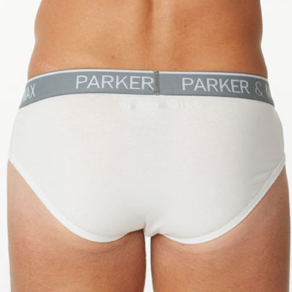 Parker & Max PMFPCS-B1 Classic Cotton Stretch Brief Heather