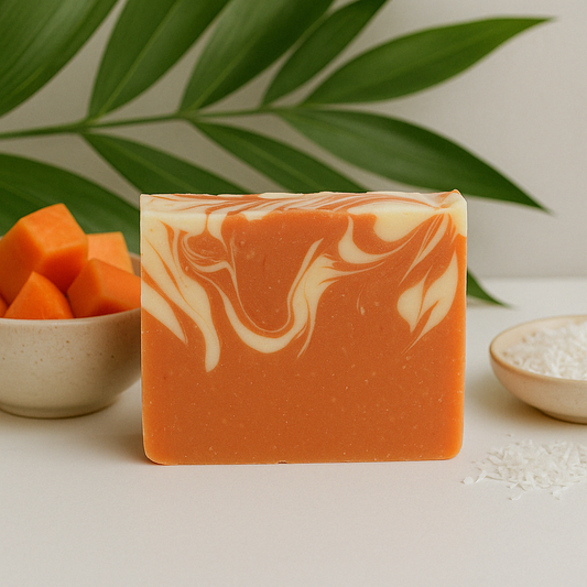 Papaya Extract Coconut Milk Soap Bar