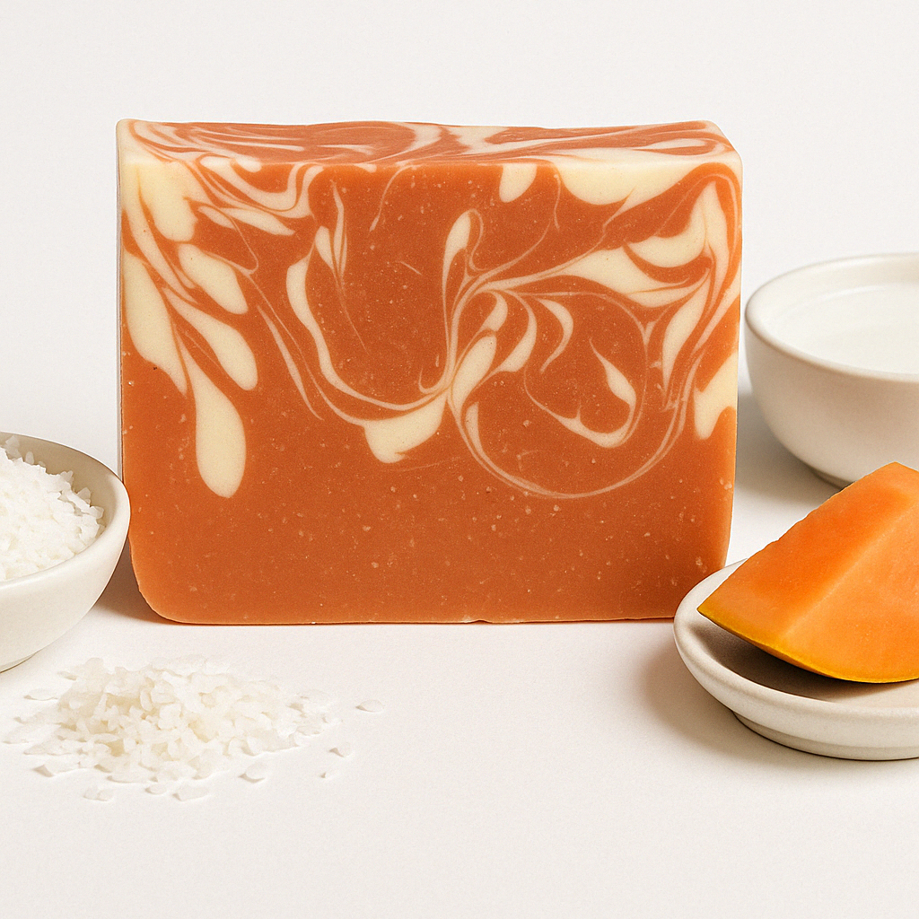 Papaya Extract Coconut Milk Soap Bar