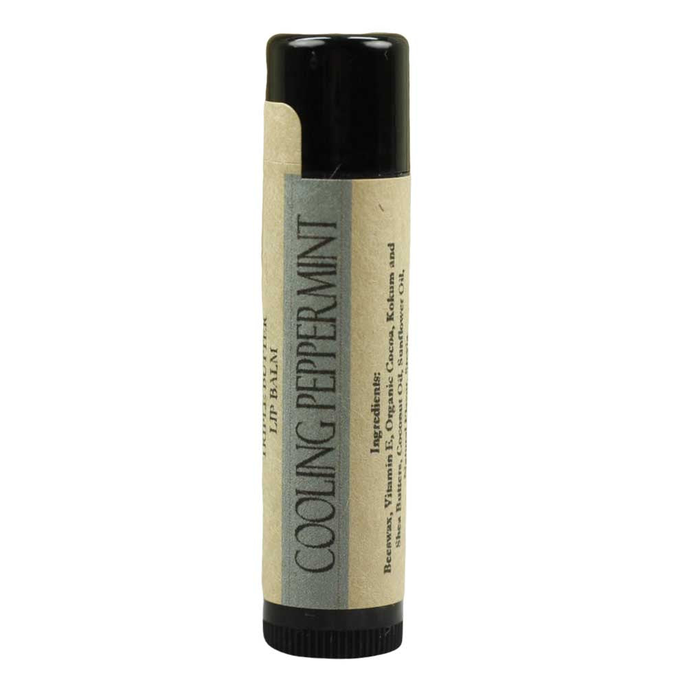 Cooling Peppermint Ultra Hydrating Lip Balm with Vitamin E, Triple Butters