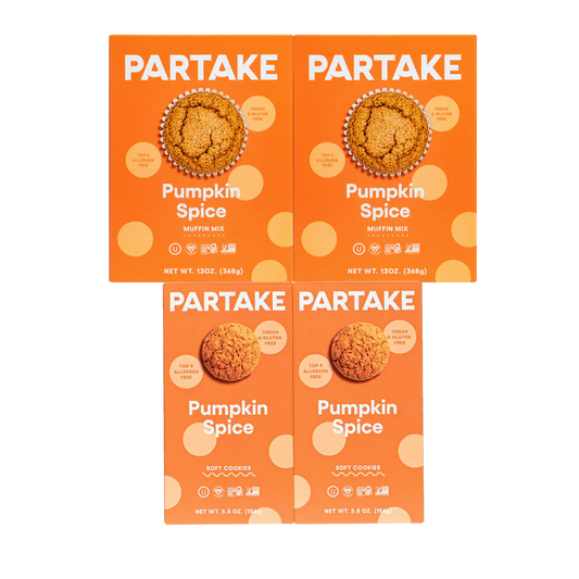 Partake Foods Pumpkin Spice Soft Baked Cookies, 5.5 Oz (Pack of 6)