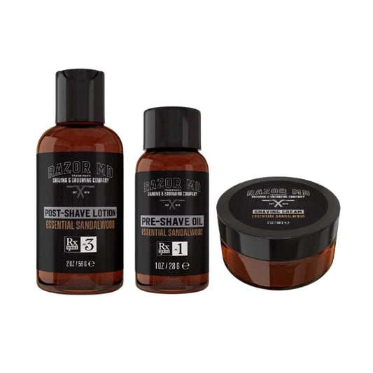 RAZOR MD Essential Sandalwood Travel Trio