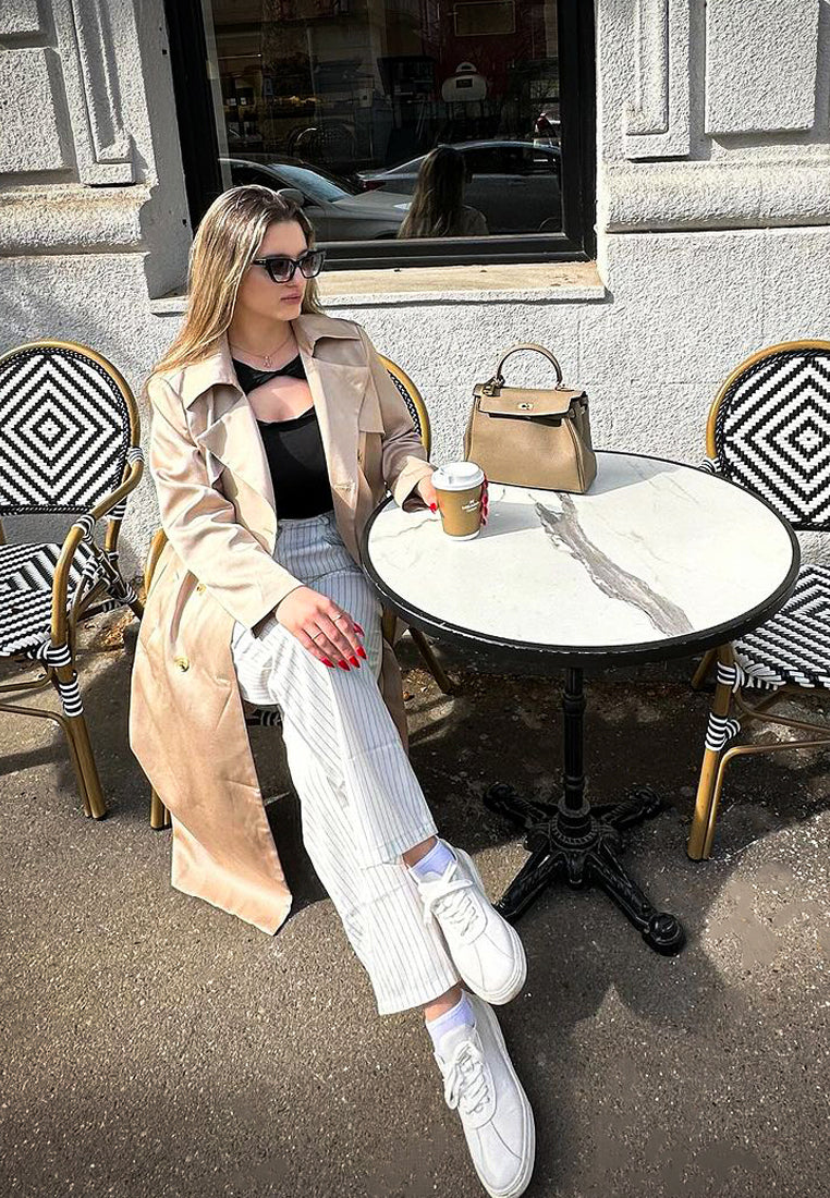 Magull Solid Lace Up Leather Sneakers