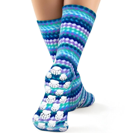 Kids' Nonskid Fleece Socks - Ripple