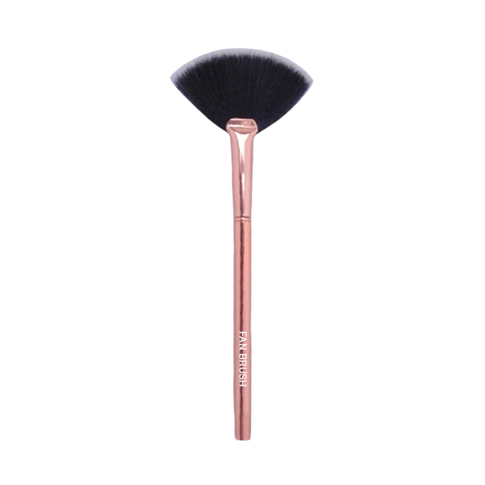 Rose Gold Fan Brush