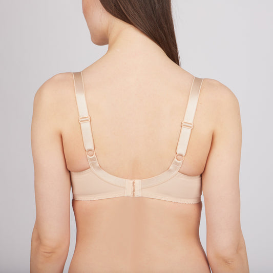 Bra Milavitsa 102830 - Underwired, Triple Segment, Cotton-Lined