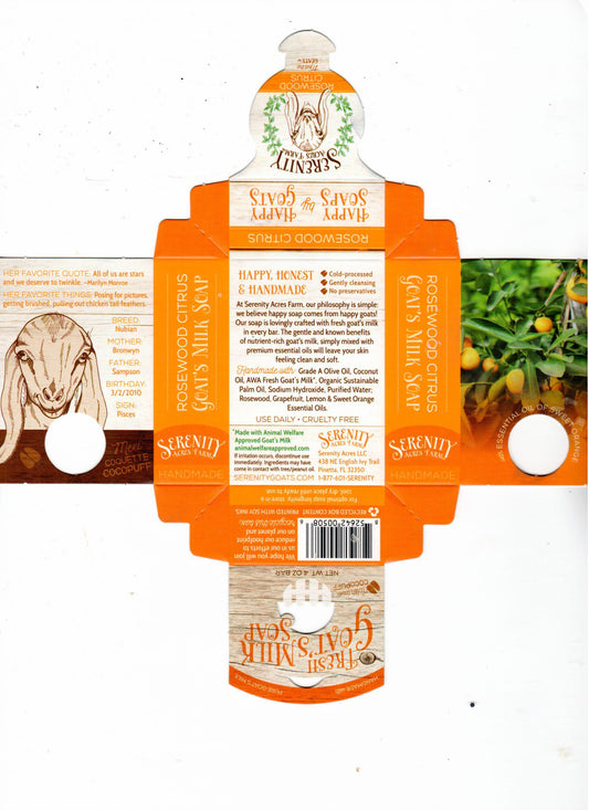 Goat's Milk Soap – Rosewood Citrus