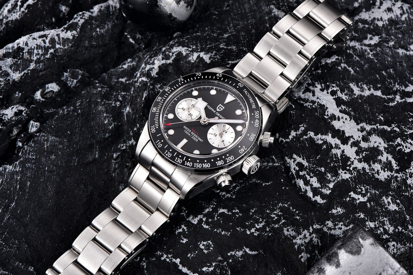 Elevate Your Style: Unveiling the 2023 New BB Panda Retro Sport Chronograph Luxury Quartz Watch for Men with Sapphire Mirror and 10Bar Waterproof Design