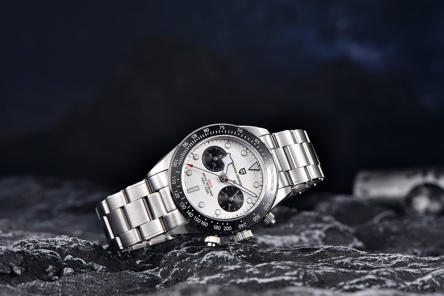 Elevate Your Style: Unveiling the 2023 New BB Panda Retro Sport Chronograph Luxury Quartz Watch for Men with Sapphire Mirror and 10Bar Waterproof Design