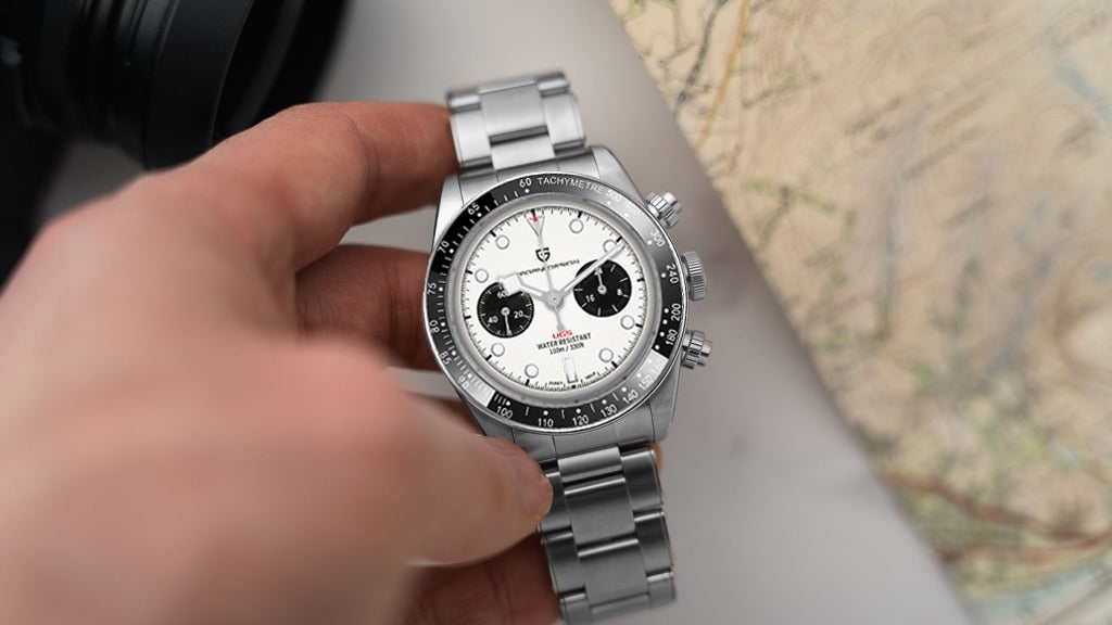 Elevate Your Style: Unveiling the 2023 New BB Panda Retro Sport Chronograph Luxury Quartz Watch for Men with Sapphire Mirror and 10Bar Waterproof Design