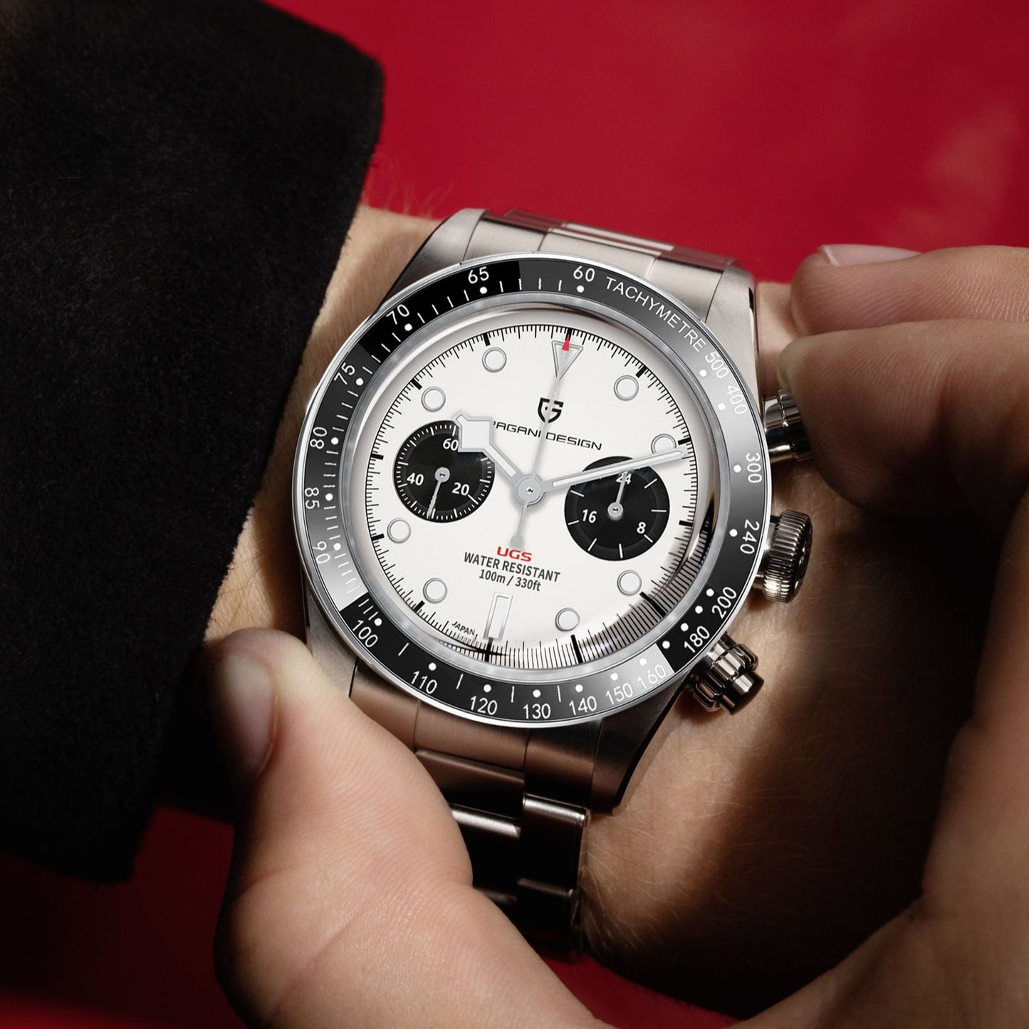 Elevate Your Style: Unveiling the 2023 New BB Panda Retro Sport Chronograph Luxury Quartz Watch for Men with Sapphire Mirror and 10Bar Waterproof Design
