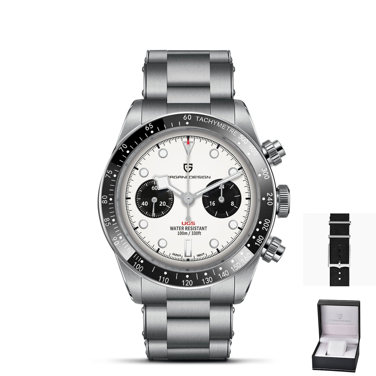 Elevate Your Style: Unveiling the 2023 New BB Panda Retro Sport Chronograph Luxury Quartz Watch for Men with Sapphire Mirror and 10Bar Waterproof Design