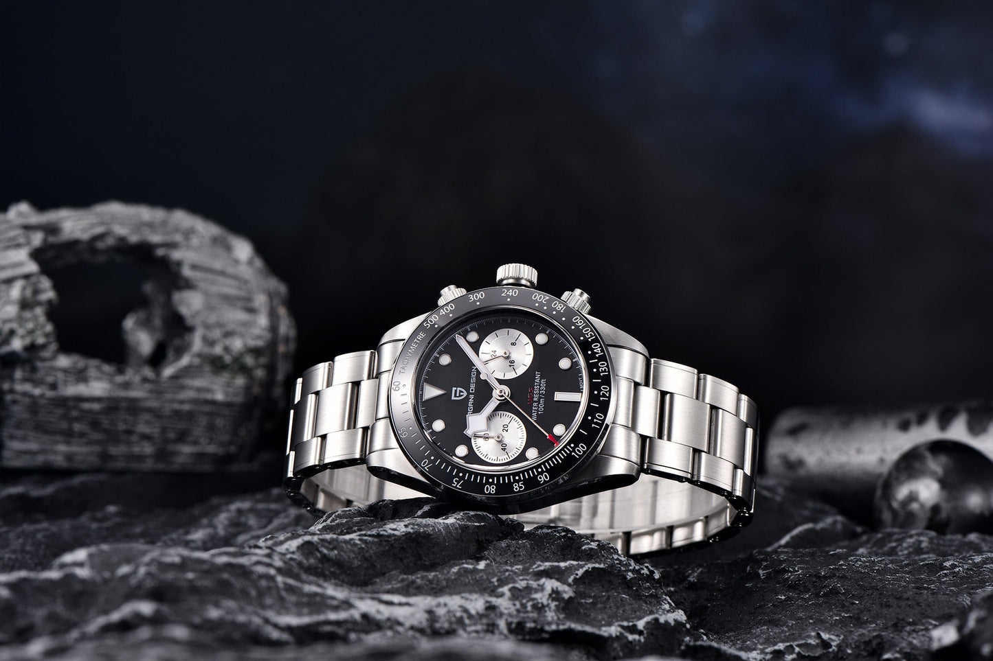 Elevate Your Style: Unveiling the 2023 New BB Panda Retro Sport Chronograph Luxury Quartz Watch for Men with Sapphire Mirror and 10Bar Waterproof Design