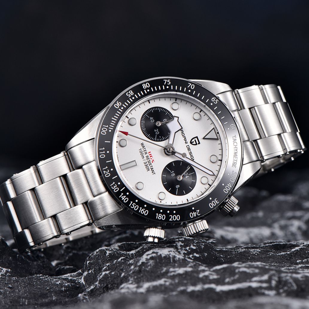 Elevate Your Style: Unveiling the 2023 New BB Panda Retro Sport Chronograph Luxury Quartz Watch for Men with Sapphire Mirror and 10Bar Waterproof Design