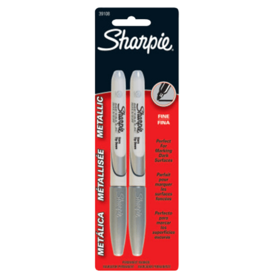 Sharpie Silver Metallic Permanent Markers (2 pack)