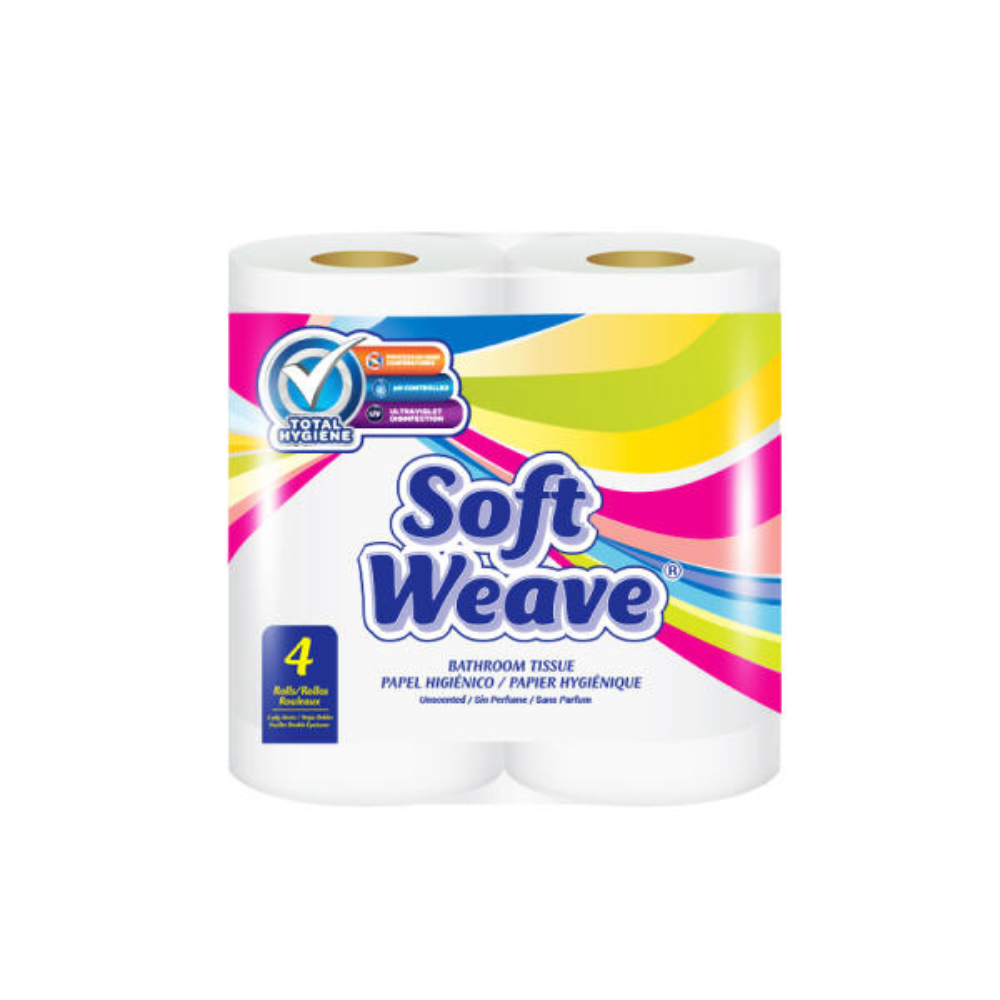 Soft Weave Bath Tissue – 4 Rolls