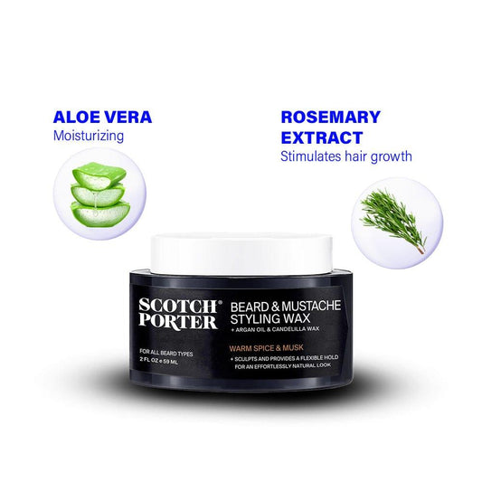 Beard & Mustache Styling Wax