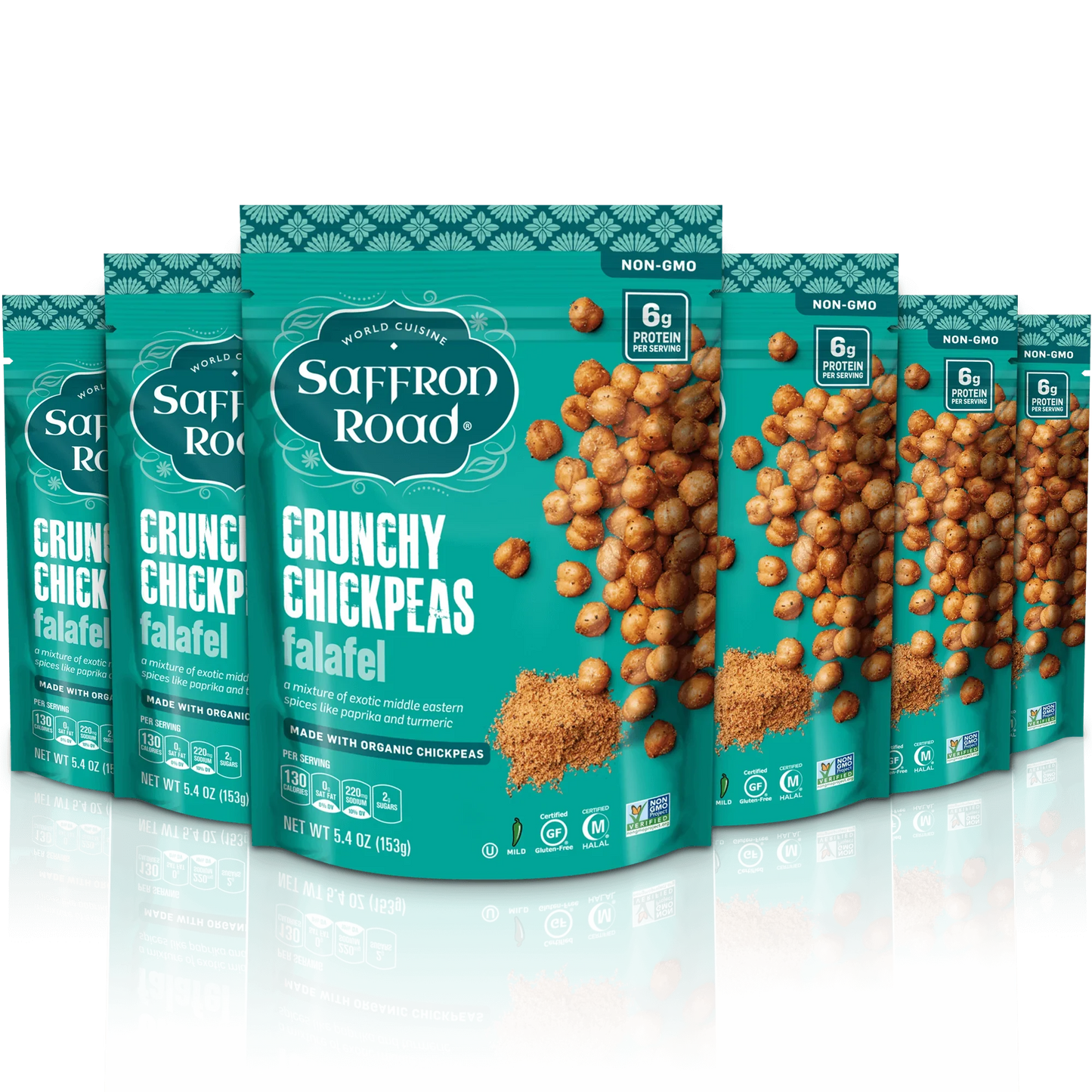 Saffron Road Crunchy Falafel, 5.4 Oz (Pack of 6)