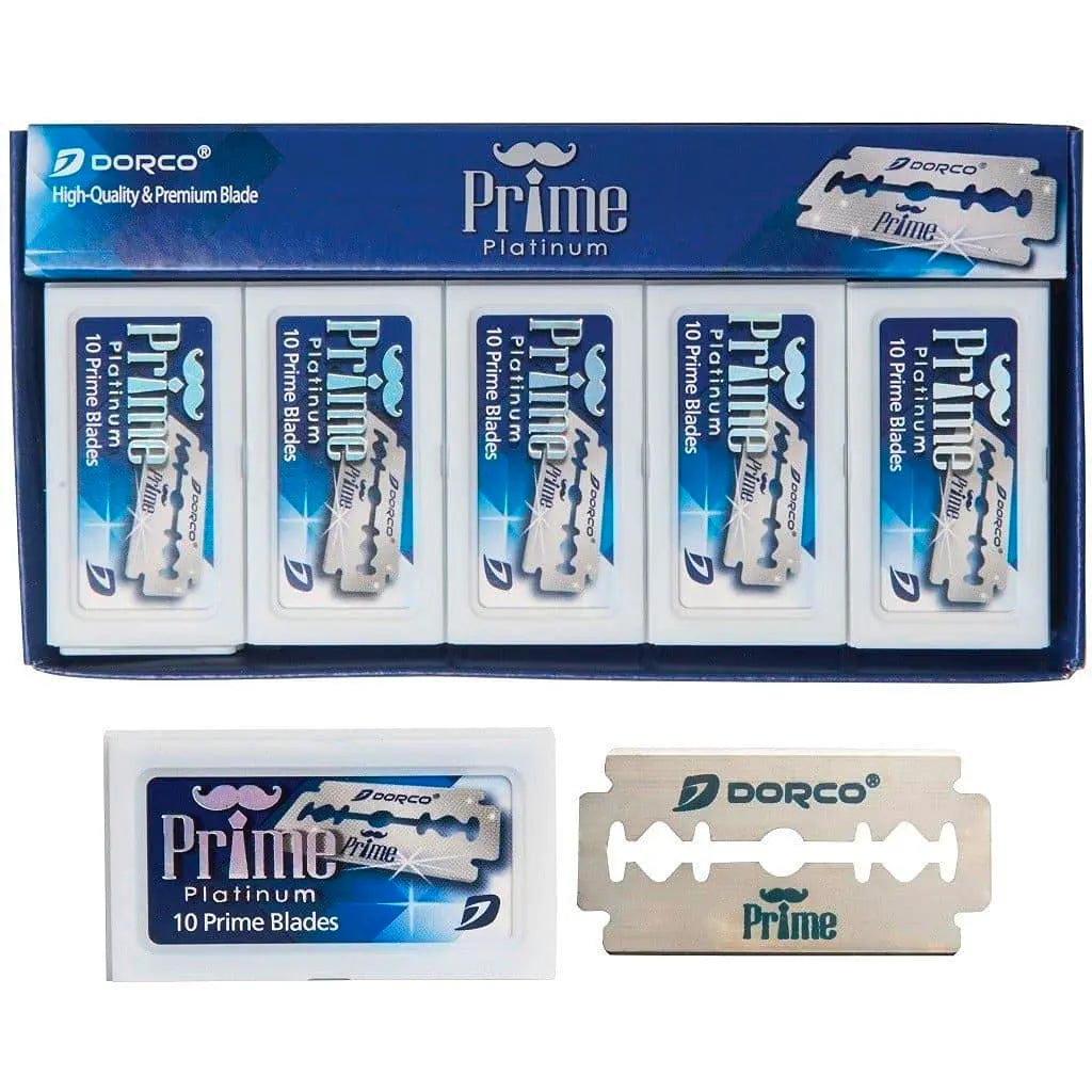 Dorco Prime Platinum Double Edge Razor Blades 100pk
