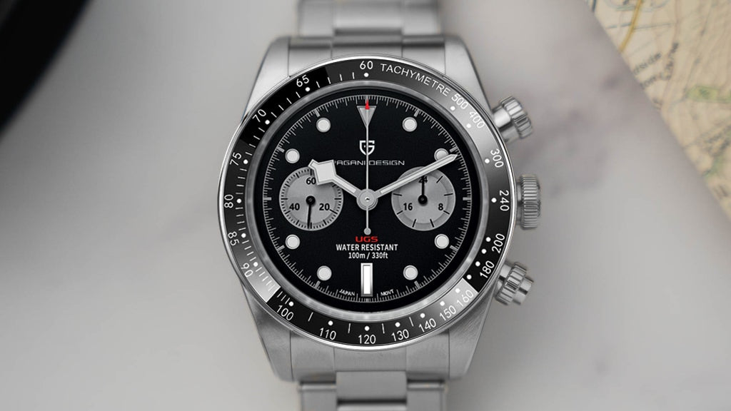 Elevate Your Style: Unveiling the 2023 New BB Panda Retro Sport Chronograph Luxury Quartz Watch for Men with Sapphire Mirror and 10Bar Waterproof Design