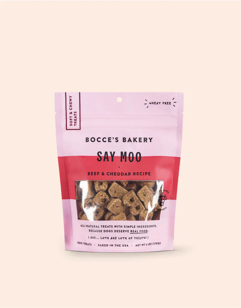 Bocce's Bakery - Dog Treats Say Moo Soft (Pack of 12-6oz)
