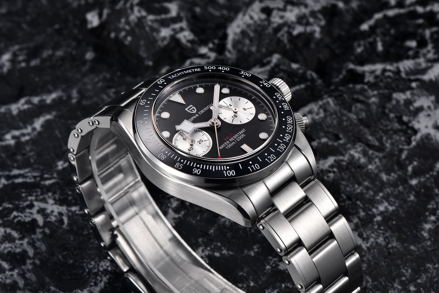 Elevate Your Style: Unveiling the 2023 New BB Panda Retro Sport Chronograph Luxury Quartz Watch for Men with Sapphire Mirror and 10Bar Waterproof Design