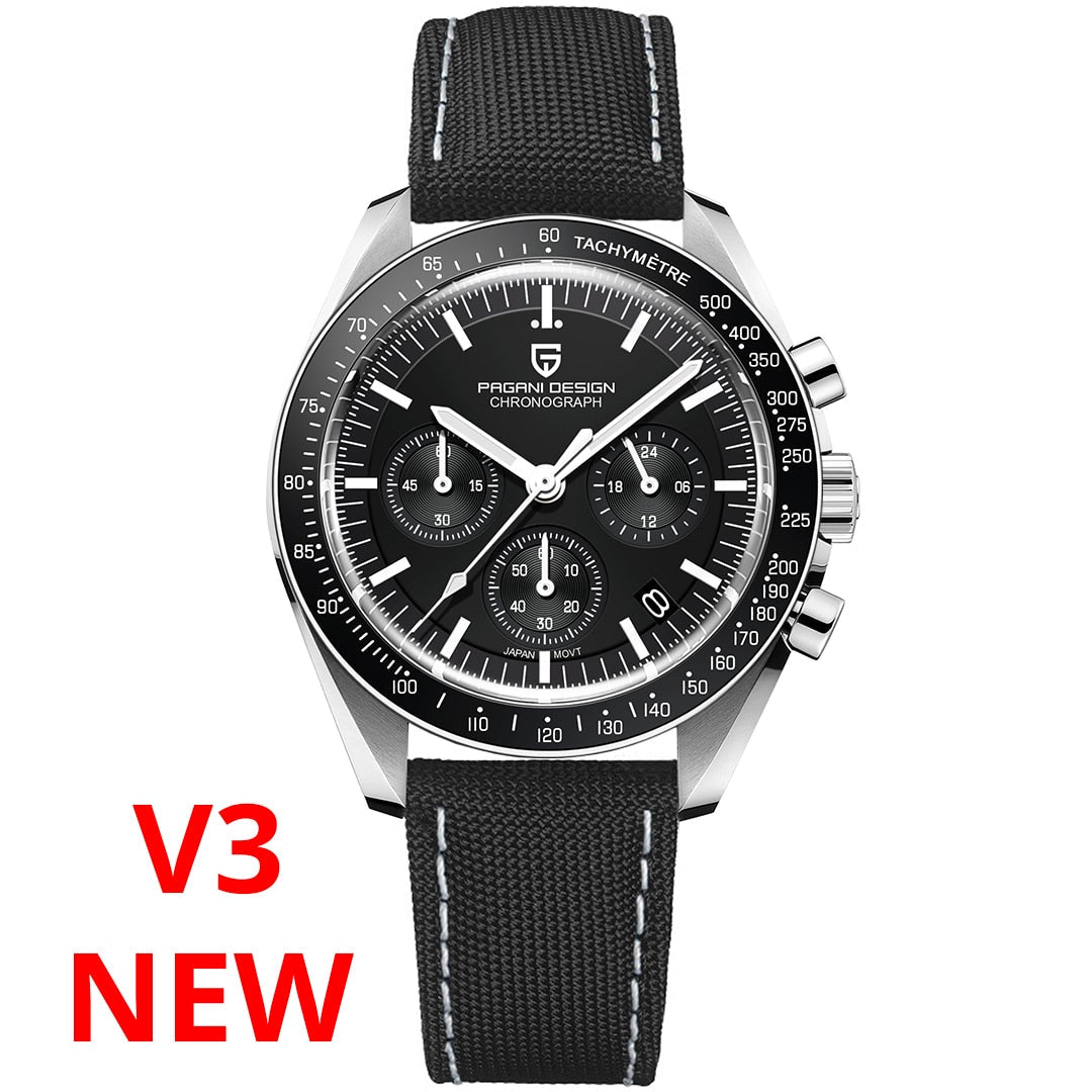 2023 New Men's Speed ChronoLux Quartz Watch: Luxury, Performance, and Elegance with Automatic Date and Sapphire Mirror