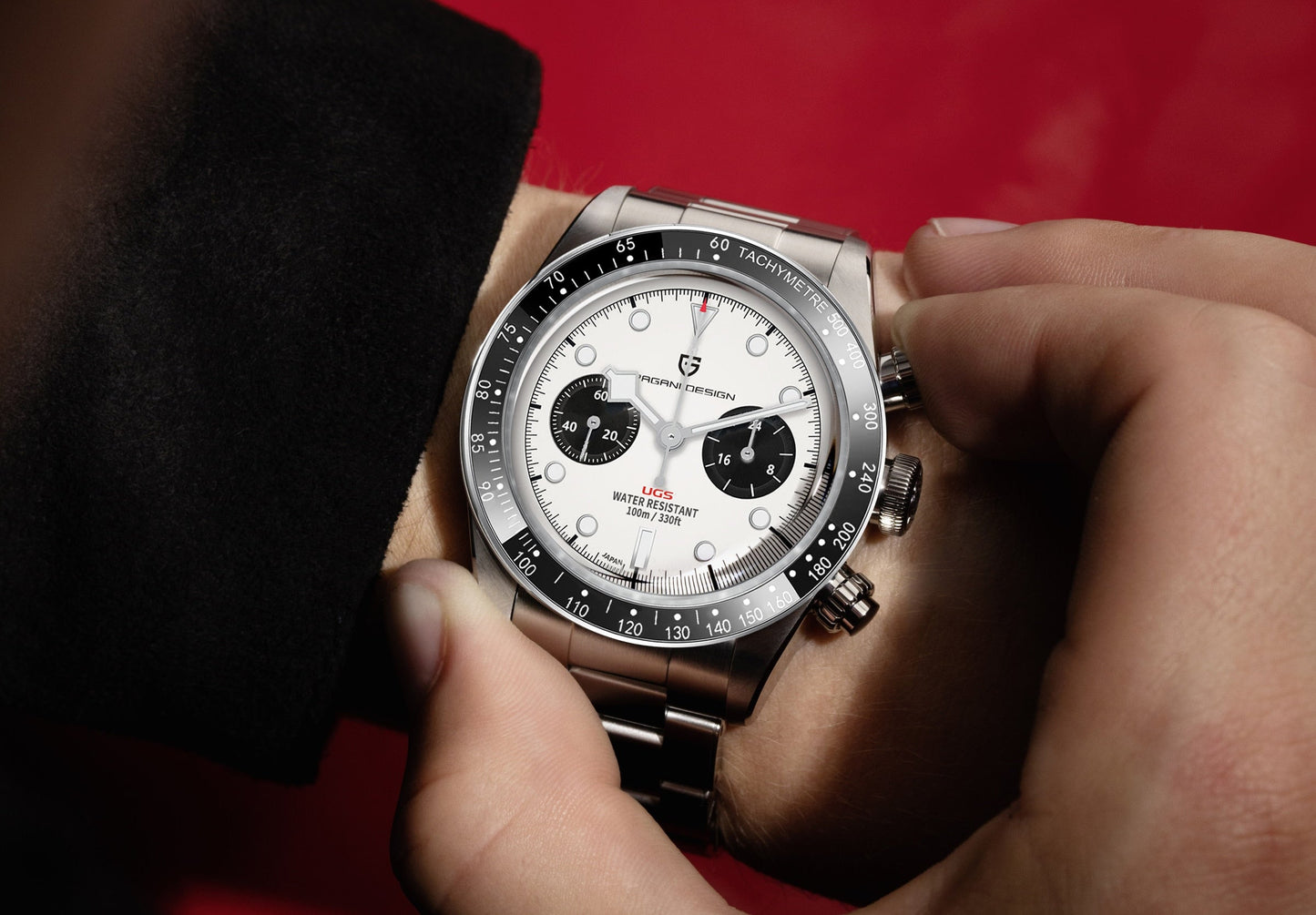 Elevate Your Style: Unveiling the 2023 New BB Panda Retro Sport Chronograph Luxury Quartz Watch for Men with Sapphire Mirror and 10Bar Waterproof Design