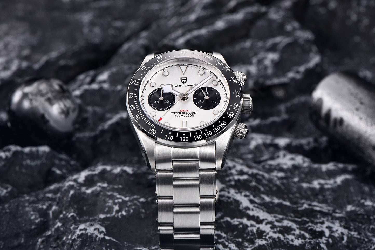 Elevate Your Style: Unveiling the 2023 New BB Panda Retro Sport Chronograph Luxury Quartz Watch for Men with Sapphire Mirror and 10Bar Waterproof Design