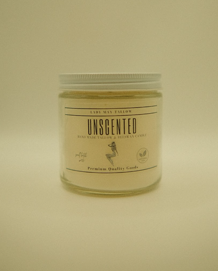 All-Natural DeluxeTallow Skin care and Candle Set Premium Quality All Natural Gift Box by The Lady May