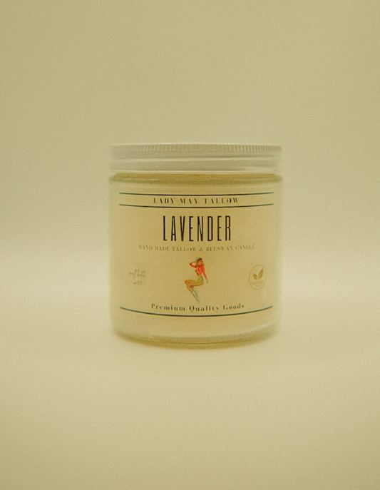 Lavender Tallow Gift Set - Premium Relaxation Bundle | Skincare, Candle & Soap