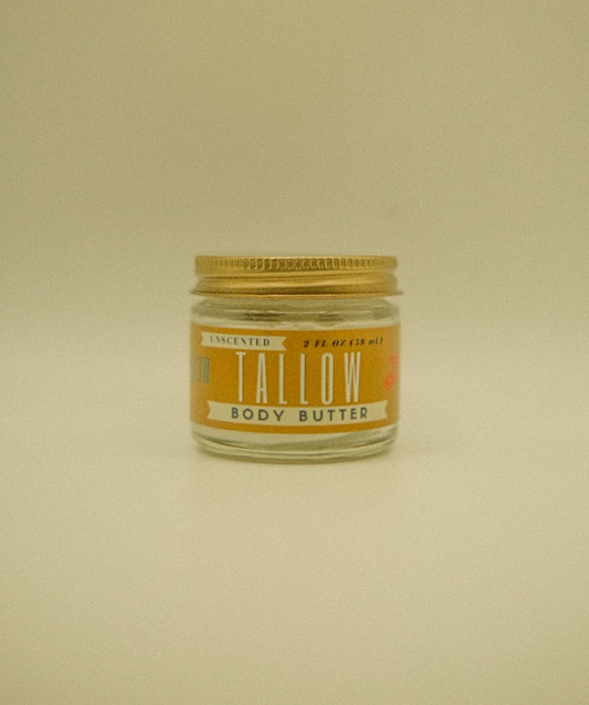 Unscented Tallow Body Butter | Natural Beef Tallow Body Butter