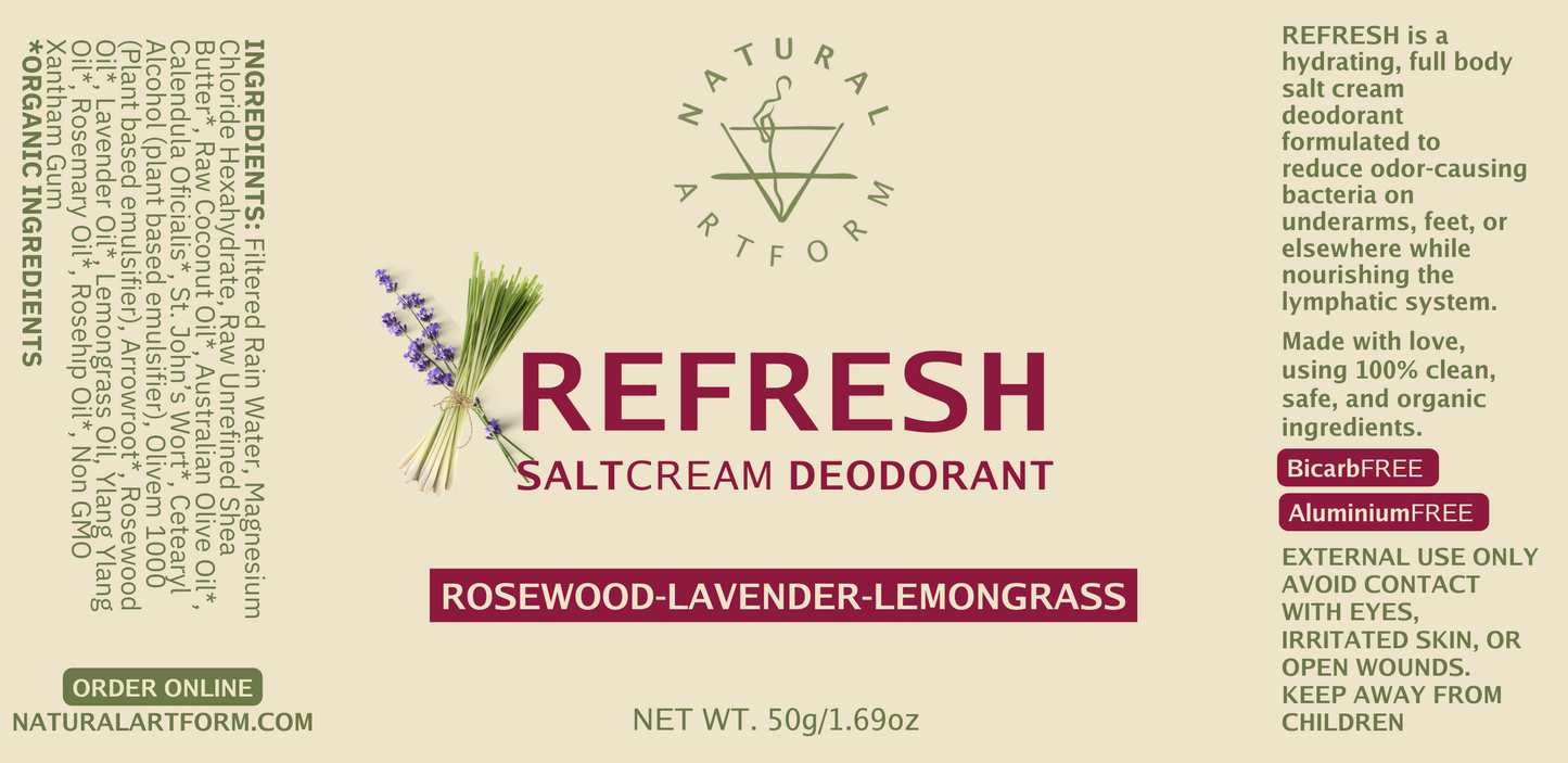 REFRESH Salt Cream Deodorant 50g | CALM