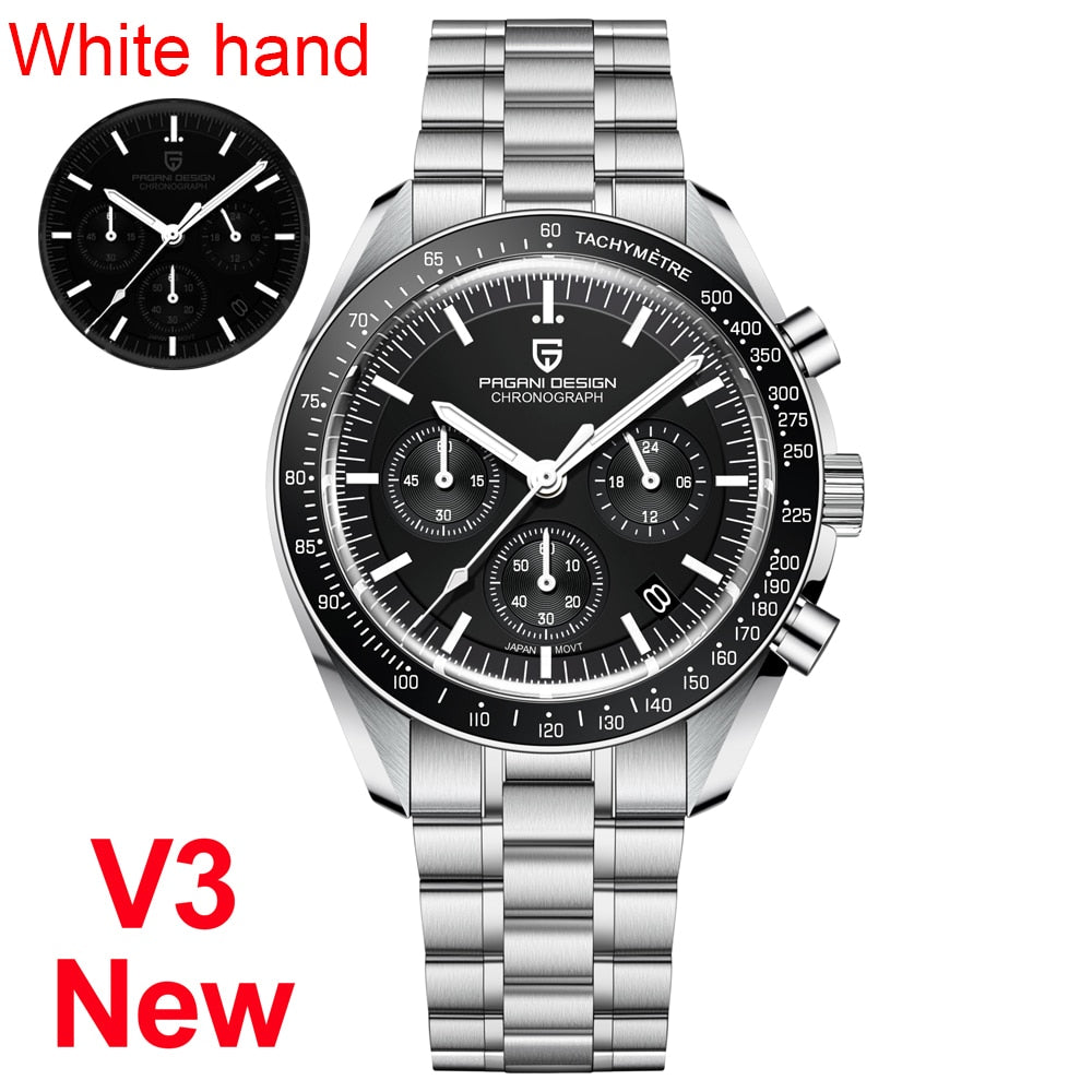 2023 New Men's Speed ChronoLux Quartz Watch: Luxury, Performance, and Elegance with Automatic Date and Sapphire Mirror
