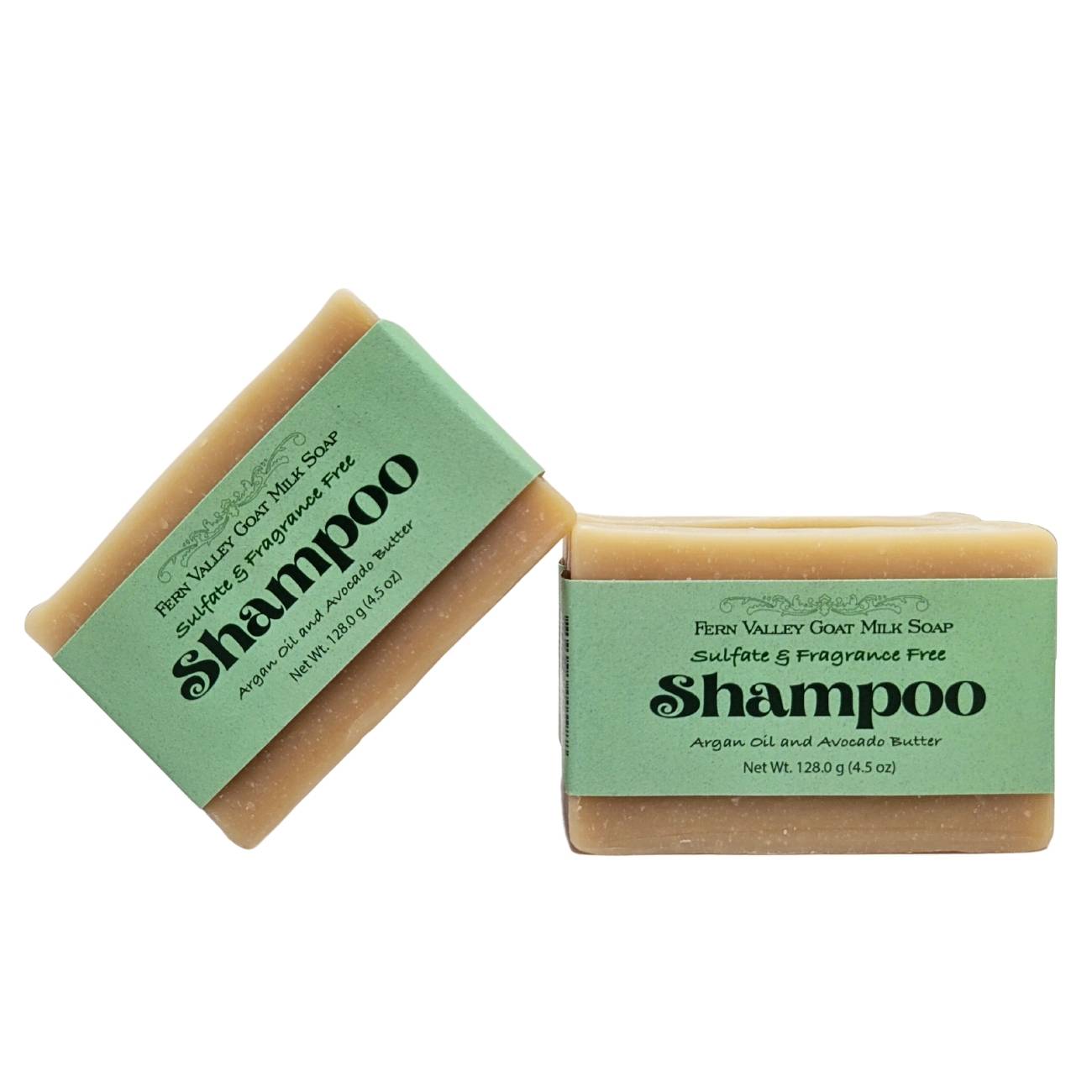 Handmade Goat Milk Shampoo Bar | Argan Oil & Avocado Butter | Fragrance-Free