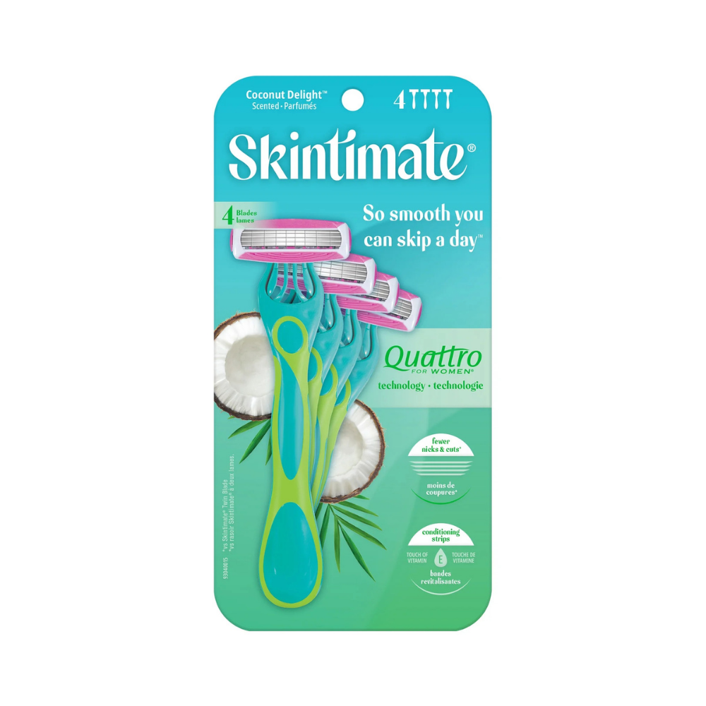 Skintimate Coconut Delight Disposable Razors (4 ct)