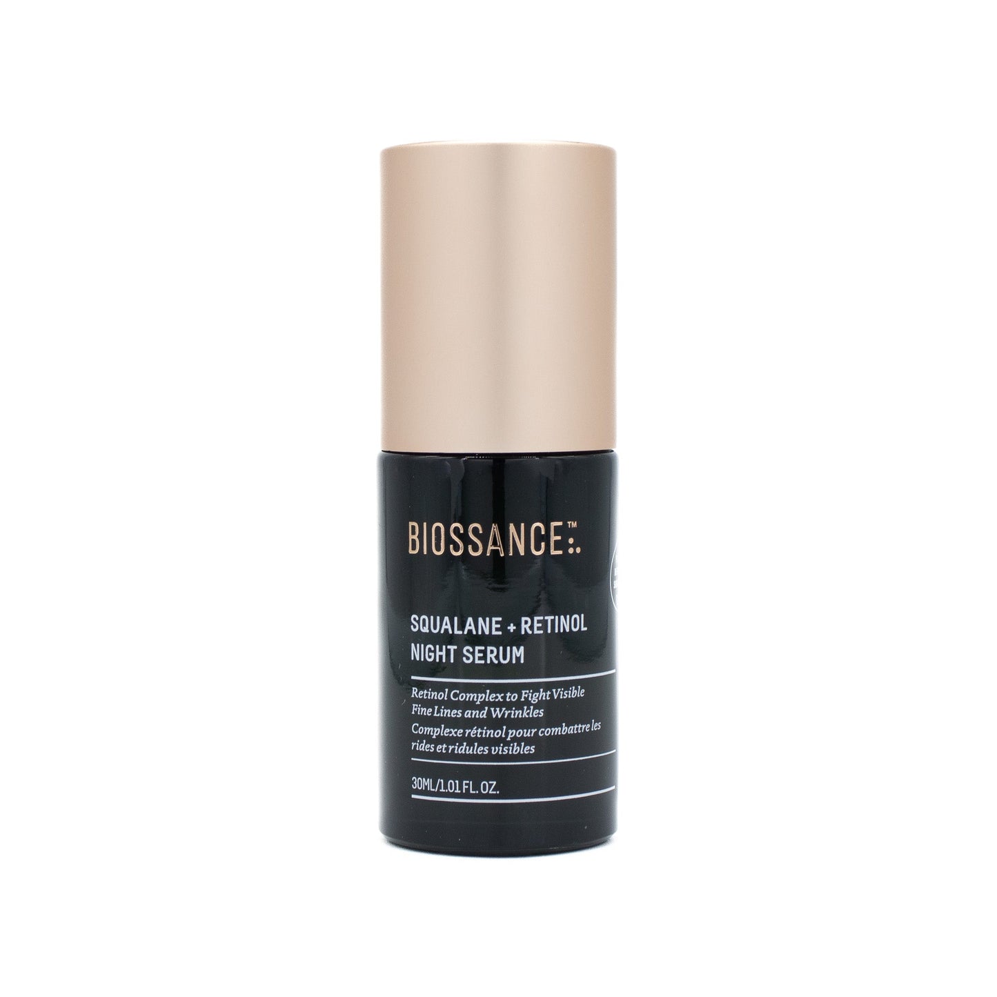 BIOSSANCE Squalane + Retinol Night Serum 1.01oz - Small Amount Missing